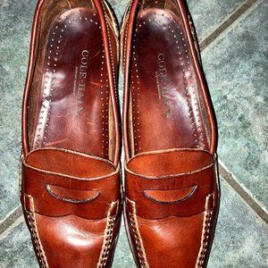Cole Hann Men's Penny Loafer, Size 11 1/2 M, Tan